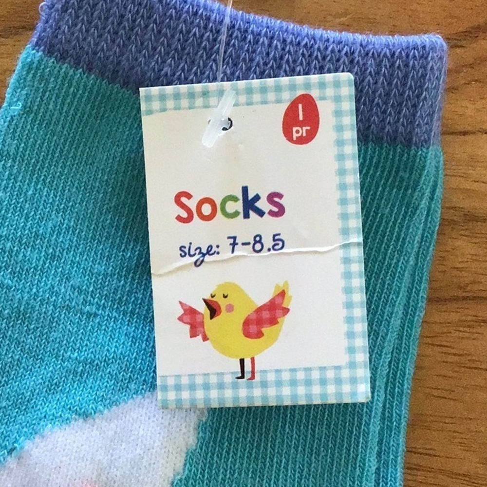 Easter Bunny Kids Socks Trio - NWT - Picture 3 of 8